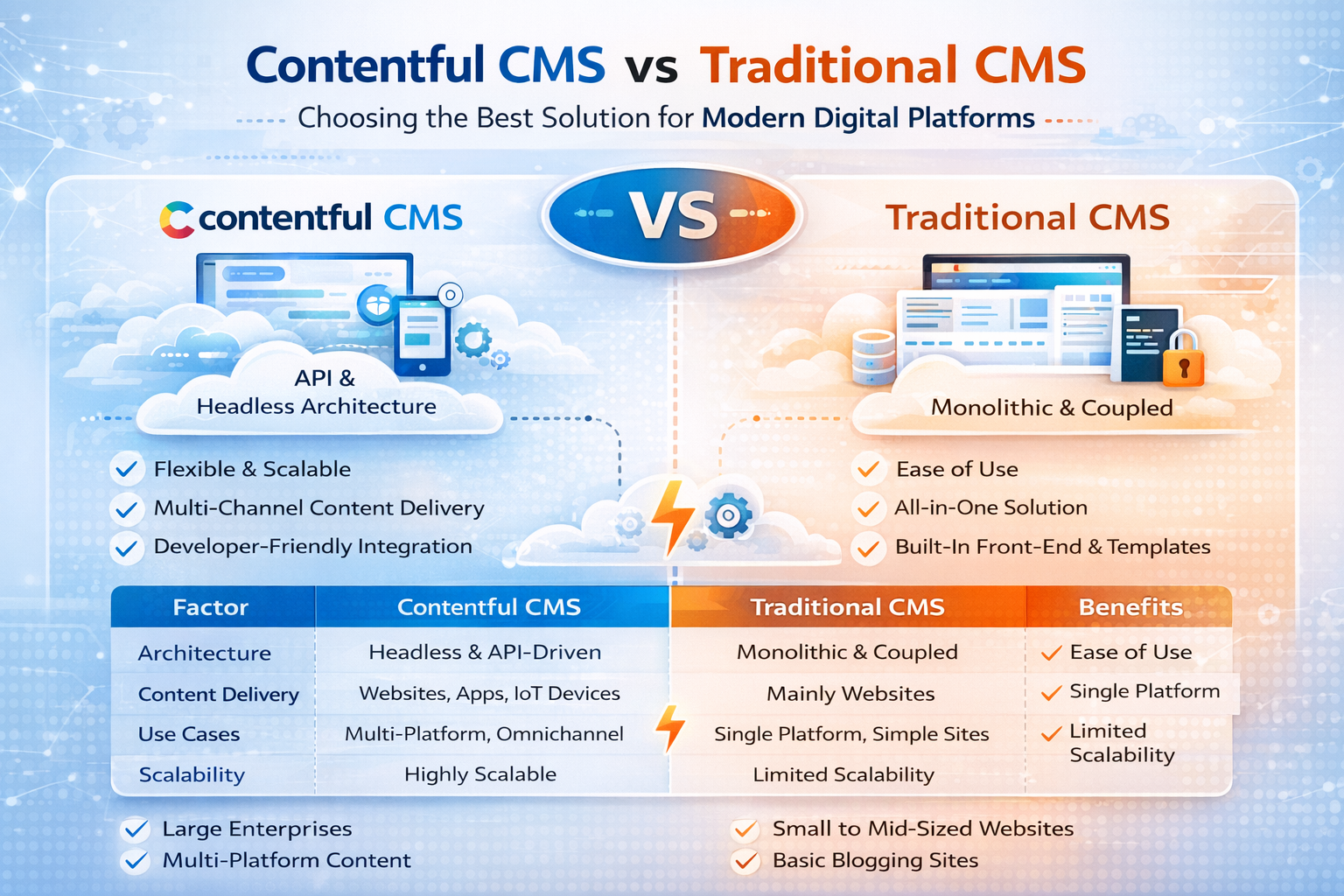 Contentful CMS vs Traditional CMS for Modern Digital Platforms