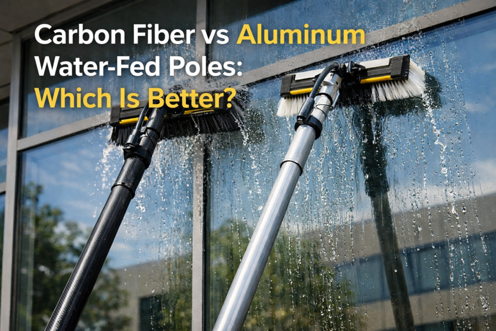 Carbon Fiber vs Aluminum Water-Fed Poles