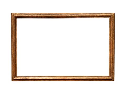 Premium Wooden Frames in Lahore for Art & Décor Classic rectangular wooden frames in Lahore with a polished brown finish and decorative molding isolated on a plain background.