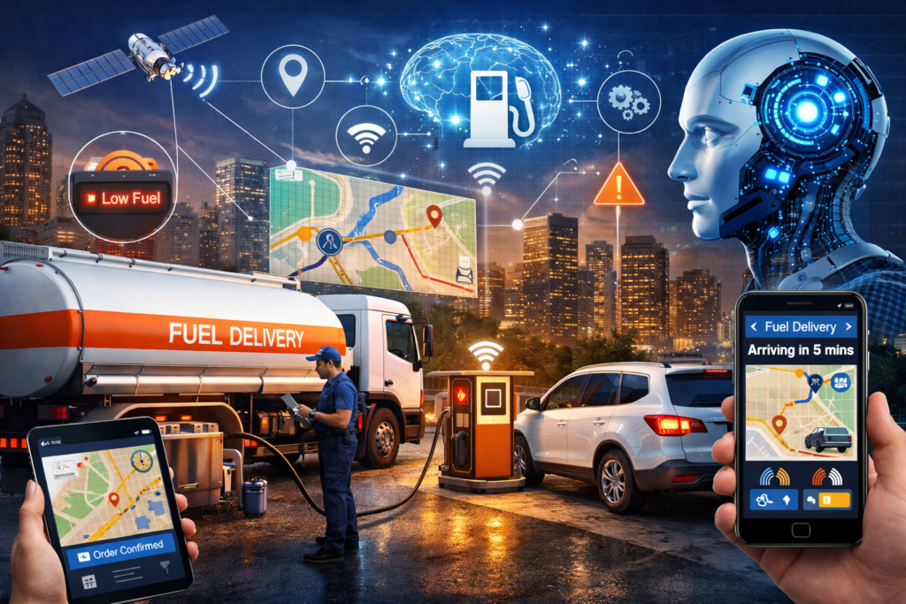 AI + IoT in Fuel Delivery App Development: A Game-Changing Business Opportunity Fuel Delivery App Development
