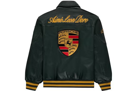 How Aimé Leon Dore Shapes New Balance Design Aime Leon Dore x Porsche 993 Turbo Leather Club Jacket British Racing Green