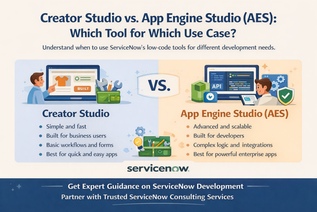 Creator Studio vs. App Engine Studio (AES): Which Tool for Which Use Case? Creator Studio vs. App Engine Studio (AES)
