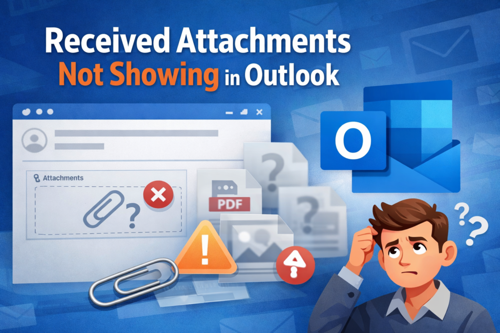 Received Attachments Not Showing in Outlook – Complete Fix