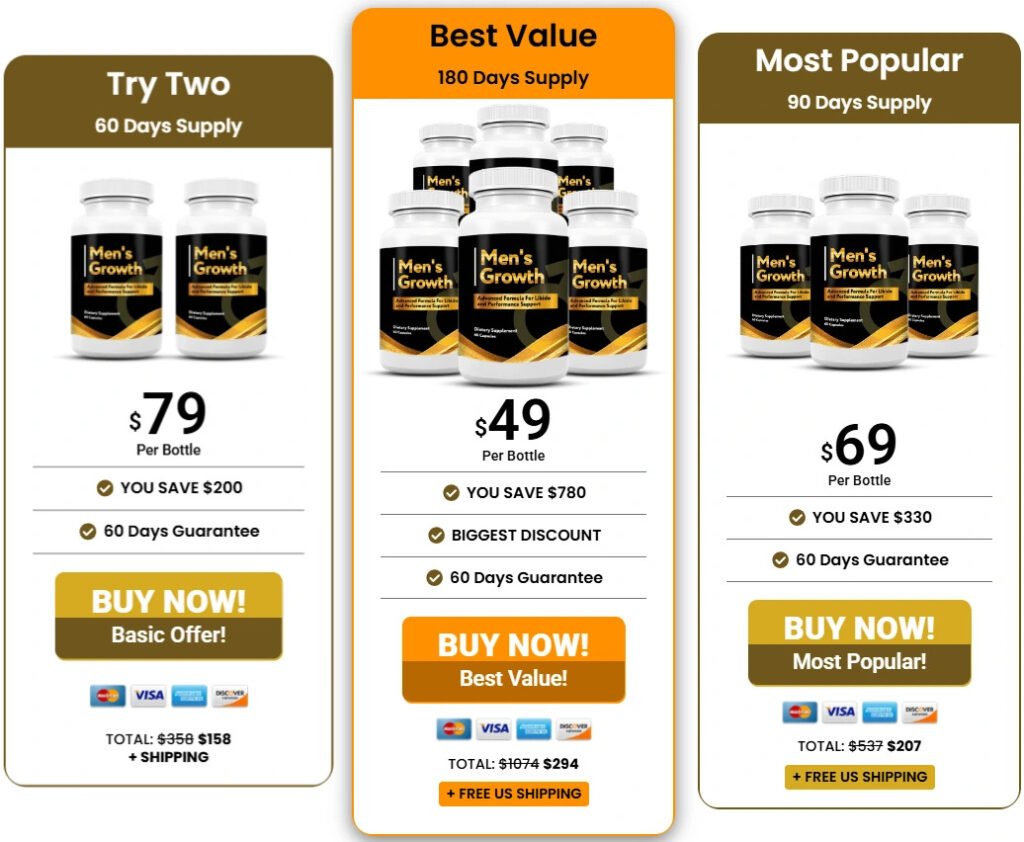 Men’s Growth Enhancement Pills image illustation