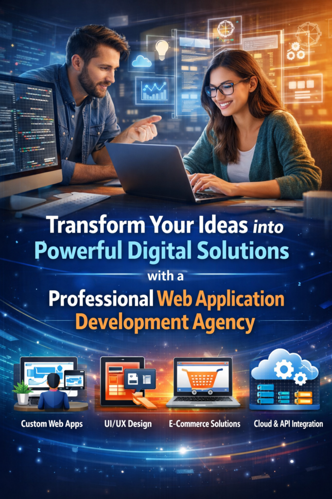 Transform Your Ideas into Powerful Digital Solutions with a Professional Web Application Development Agency