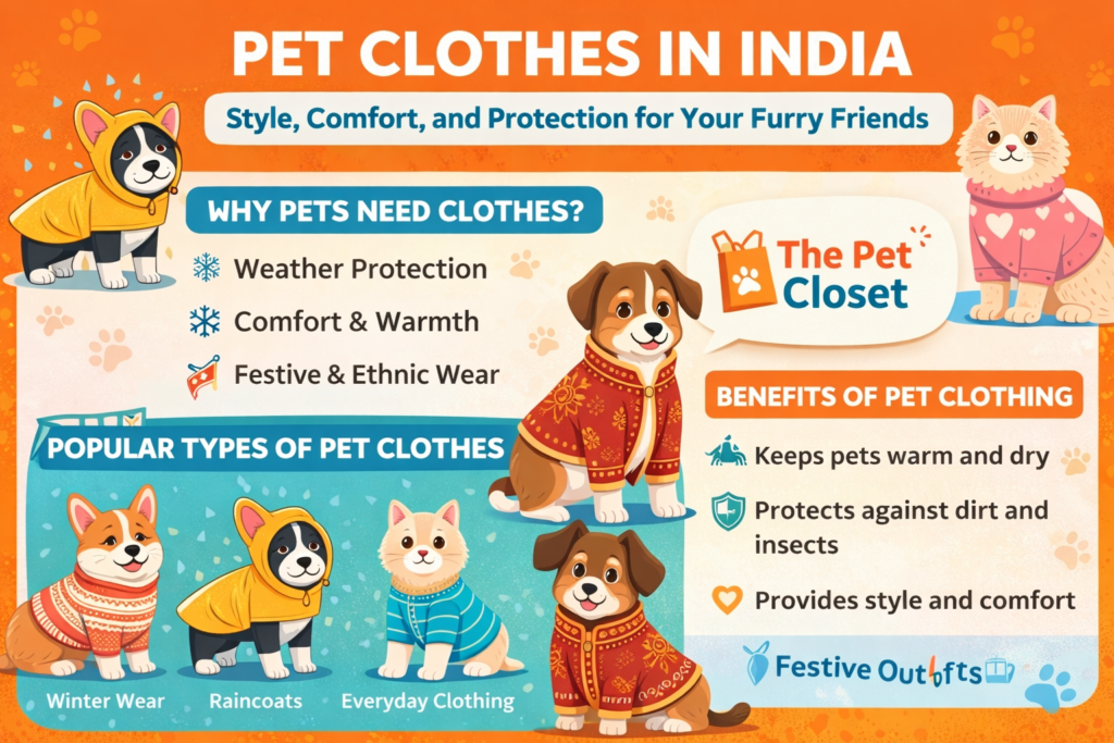 Pet Clothes in India: Style, Comfort, and Protection for Your Furry Friends Pet Clothes in India