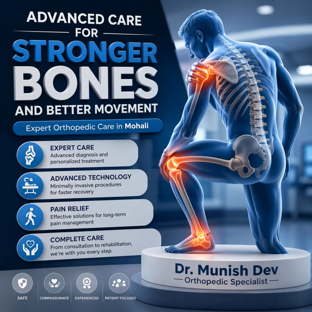 How a Skilled Orthopedic Doctor in Mohali Is Redefining Advanced Bone and Joint Care Orthopedic doctor in Mohali