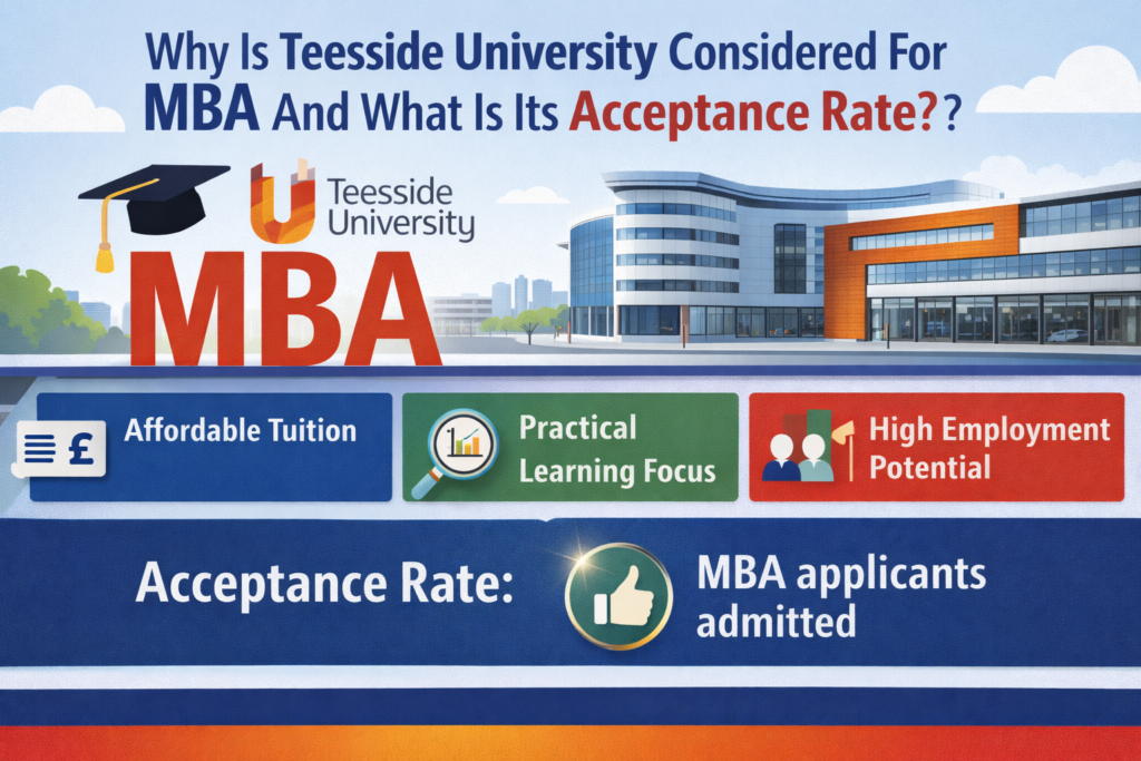 Why Is Teesside University Considered For MBA And What Is Its Acceptance Rate?