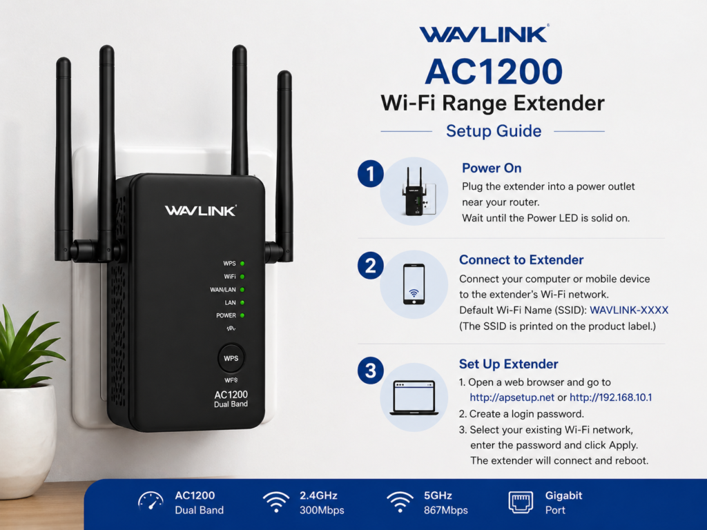 wavlink ac1200 setup