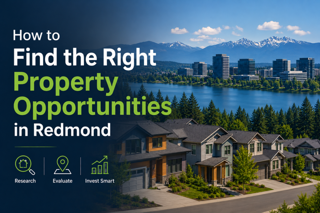 How to Find the Right Property Opportunities in Redmond Real Estate Agent in Redmond